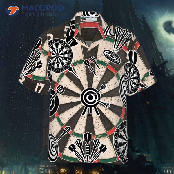 Darts Icon Game Pattern Hawaiian Shirt