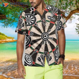 darts icon game pattern hawaiian shirt 3