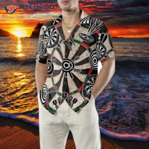 darts icon game pattern hawaiian shirt 4