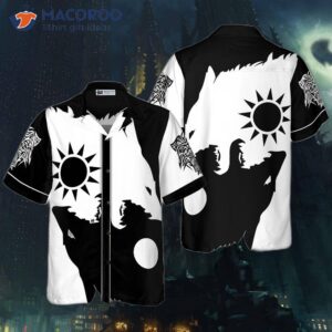 day and night wolves hawaiian shirt 0