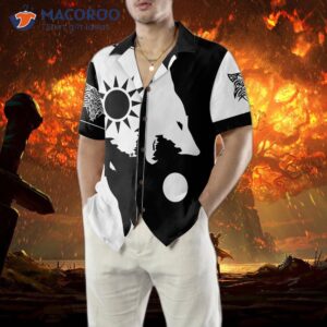 day and night wolves hawaiian shirt 1