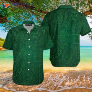 day glo shamrock hawaiian shirts 1