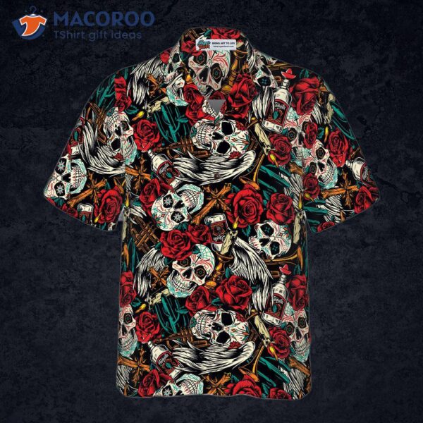 Day Of The Dead Skull Hawaiian Shirt: Best Shirt For And