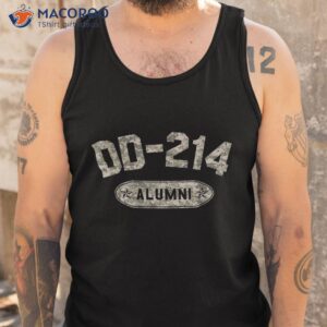 dd 214 alumni vintage desert camo retired military veteran shirt tank top