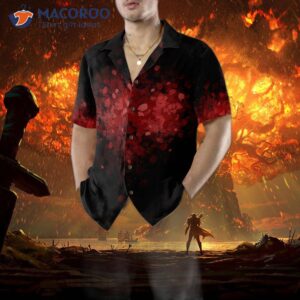 dead bird gothic hawaiian shirt for black and red 4