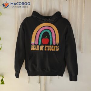 dean of students rainbow pencil back to school appreciation shirt hoodie
