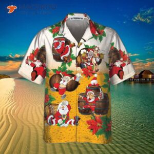 dear santa here s your beer christmas hawaiian shirt funny claus best gift for 2