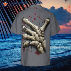 death hand hawaiian halloween shirt 1