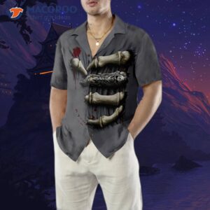 death hand hawaiian halloween shirt 4