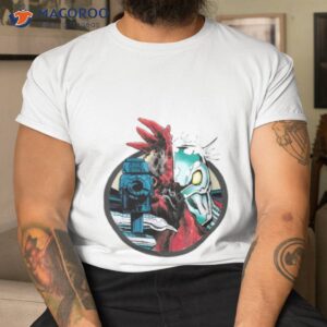 deathsquawk round design robot chicken shirt tshirt