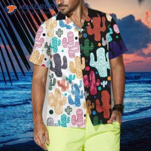 decorative cactus hawaiian shirt cute shirt for and gift lovers 3