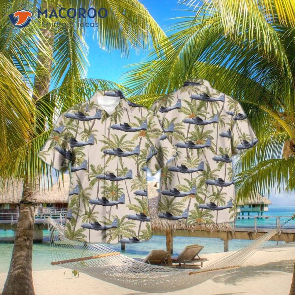 Delaware Air National Guard 166th Airlift Wing Lockheed C-130h Hercules (l-382) Hawaiian Shirt