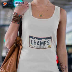 denver champs license plate 2023 shirt tank top 4