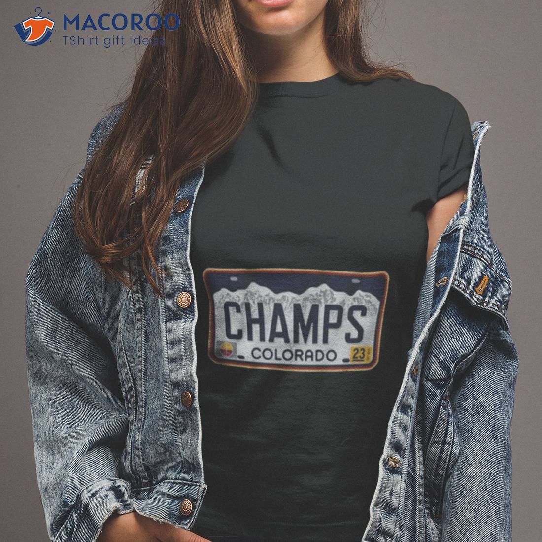 Denver Champs License Plate Shirt Denver Champs License Plate Shirt