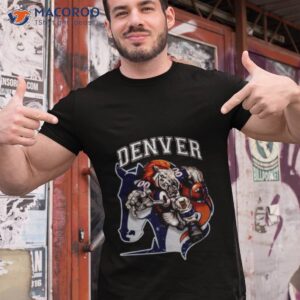 denver football denver broncos logo the running horse t shirt tshirt 1