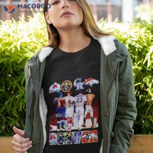 Denver Ice Hockey Basketball Baseball Football Signatures Players Shirt