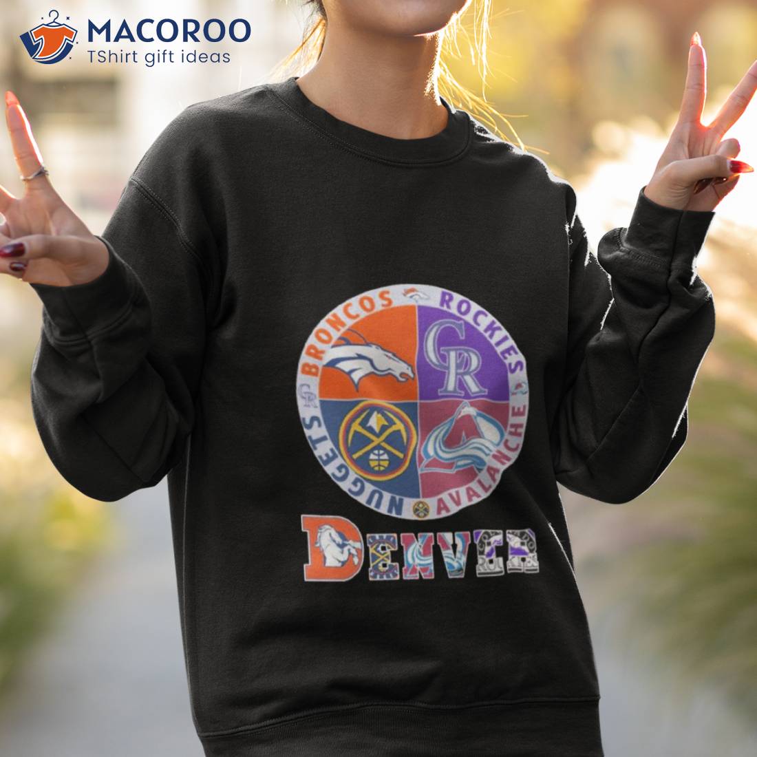 Denver Nuggets, Broncos, Rockies And Avalanche Sports Shirt Denver Nuggets, Broncos, Rockies And Avalanche Sports Shirt