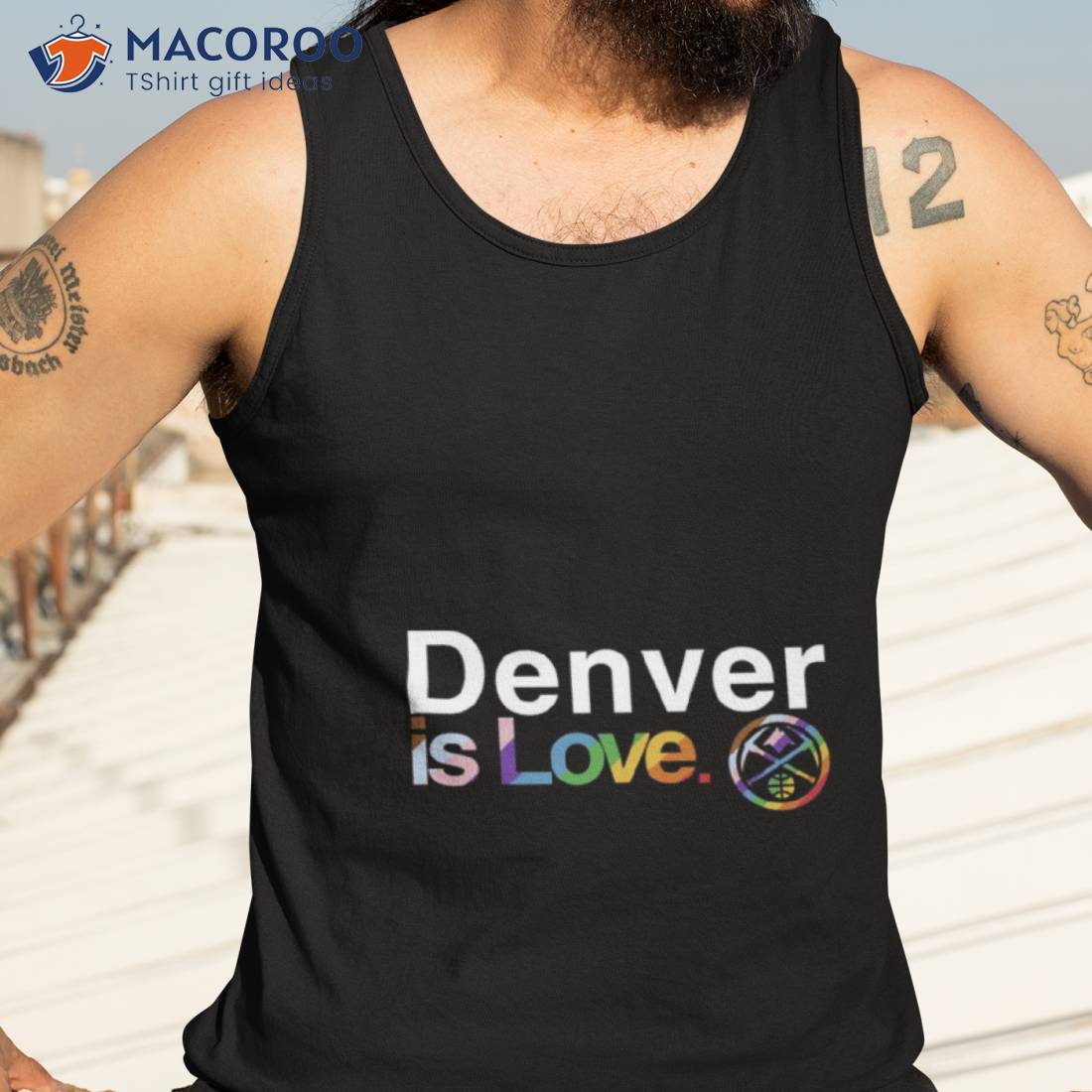 Denver Nuggets Is Love Pride Shirt Tank Top 3