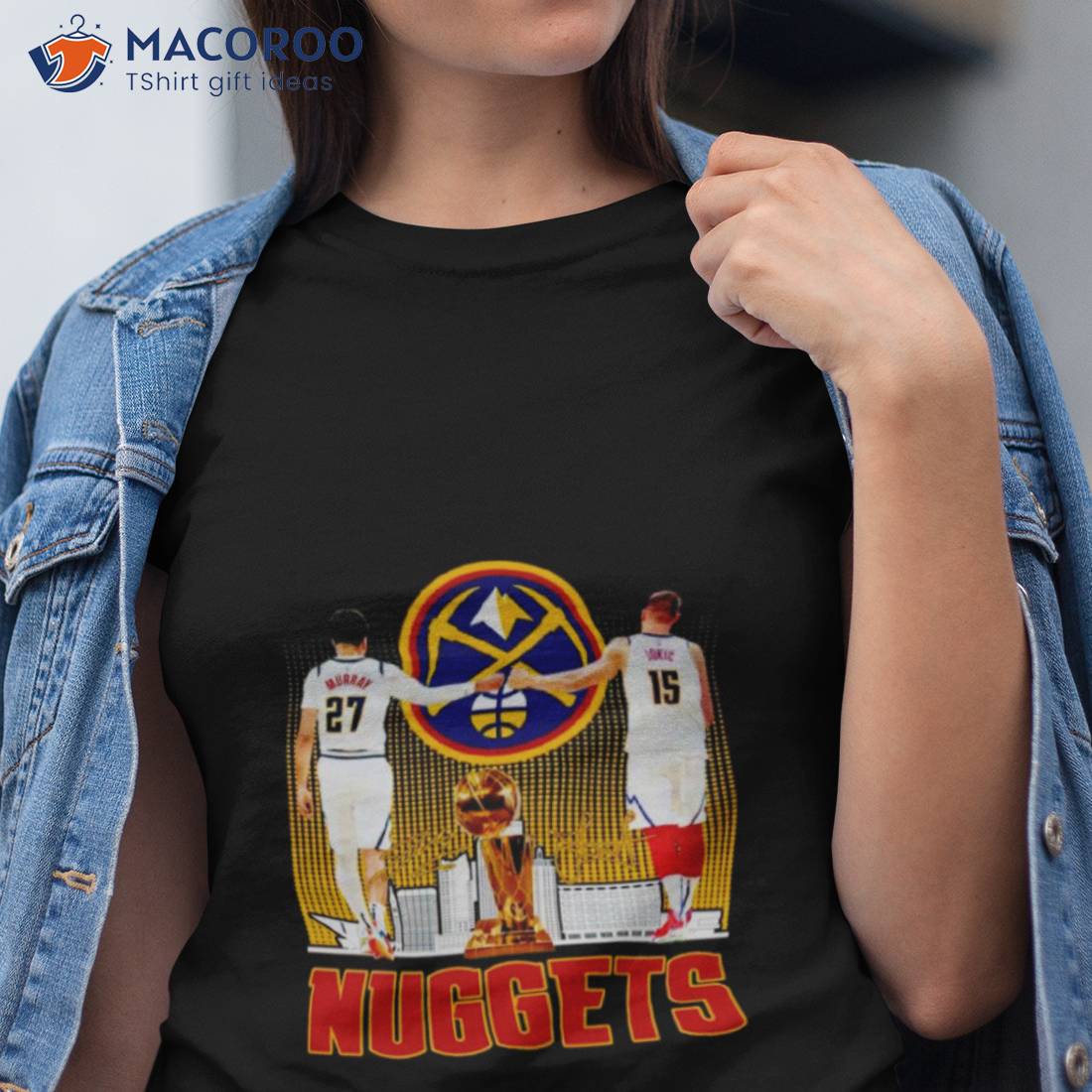 Vintage DenverNuggets Basketball Shirt, Nikola Jokic, Jamal Murray