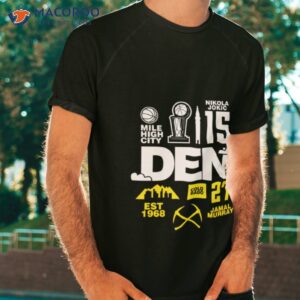 Denver Nuggets Nikola Jokic And Jamal Murray 2023 Mile High City Shirt