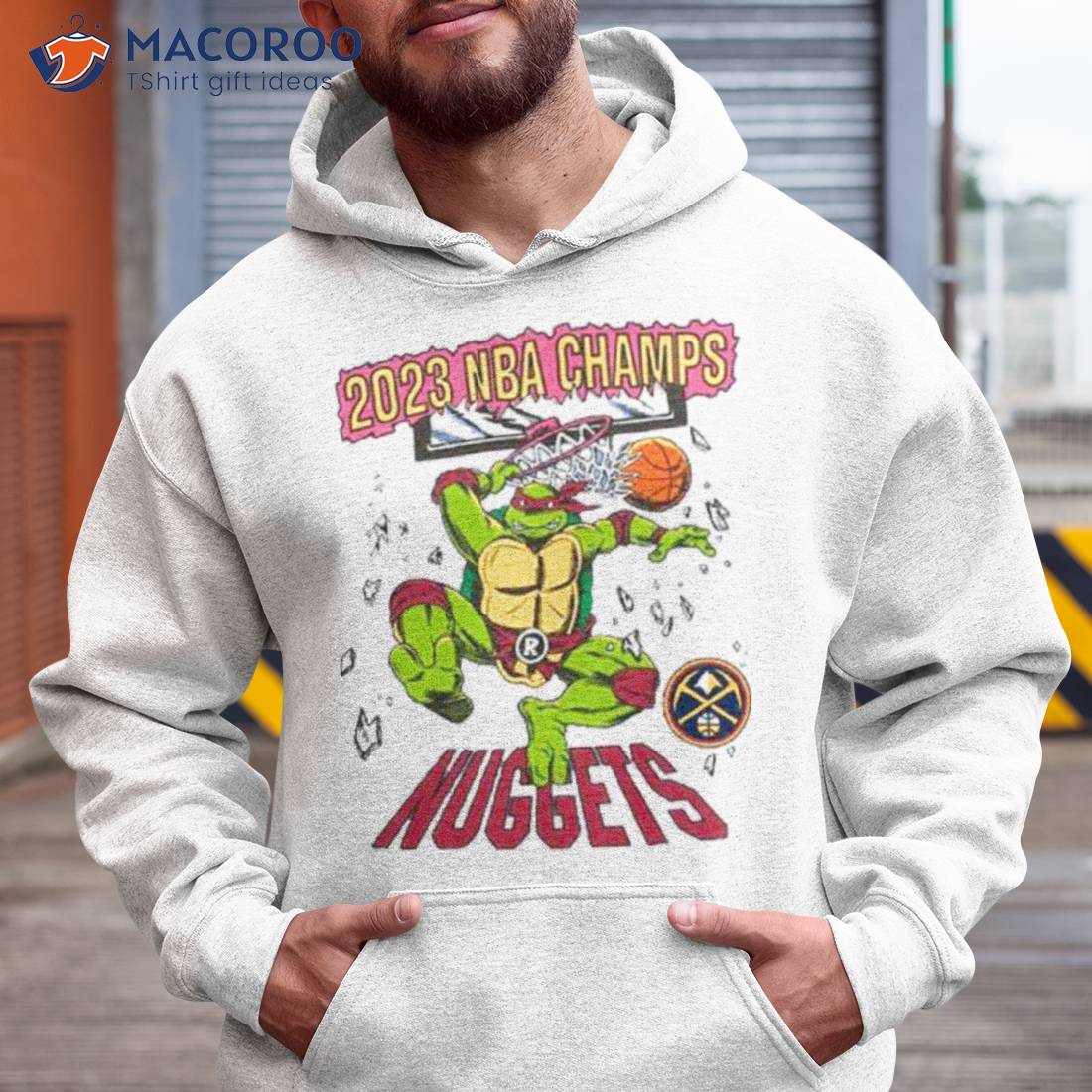 Logo Denver nuggets homage 2023 finals champions x tmnt shirt