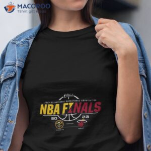 denver nuggets vs miami heat 2023 nba finals matchup t shirt tshirt