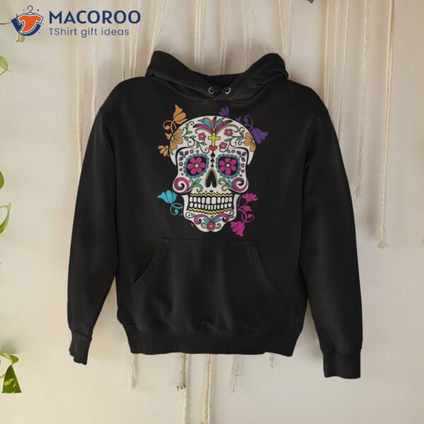 Dia De Los Muertos Sugar Skull Tee Shirt