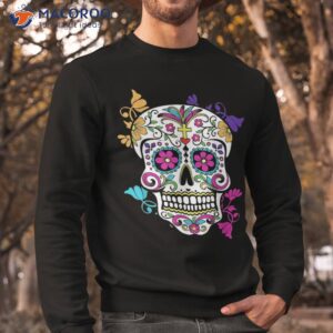 dia de los muertos sugar skull tee shirt sweatshirt