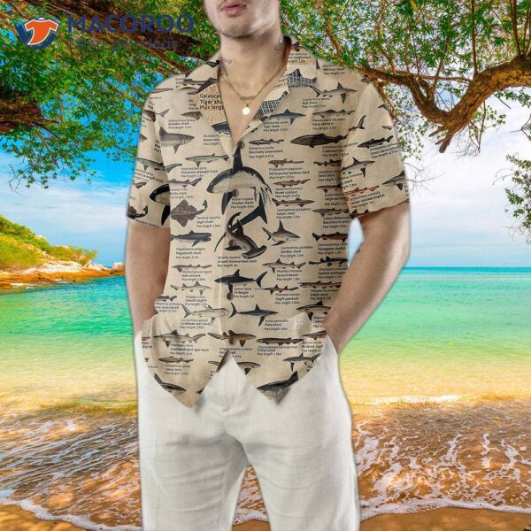 Different Types Of Hawaiian Shark Shirts, Button-up Shirts For Adults, And Print