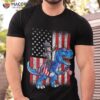 Dino Abraham Lincoln 4th Of July Shirt Boys American Flag