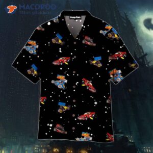 dirt track racing hawaiian shirts 0