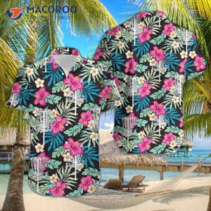 Disc Golf Hibiscus Tropical Hawaiian Shirts