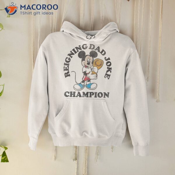 Disney Mickey Classic Father’s Day Dad Joke Champion Shirt