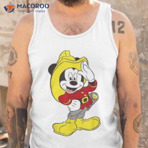 disney mickey mouse firefighter outfit shirt tank top