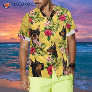 doberman pinscher themed hawaiian shirt 3