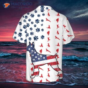 doberman print american flag hawaiian shirt 0