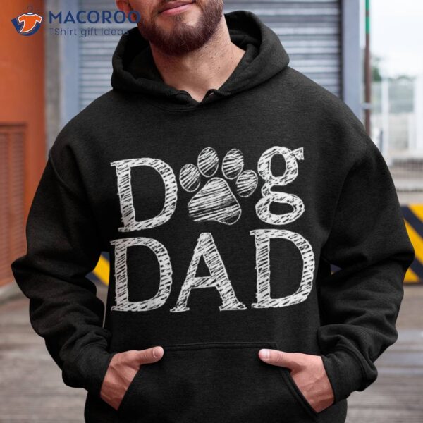 Dog Dad Graphic Father`s Day Lover Shirt