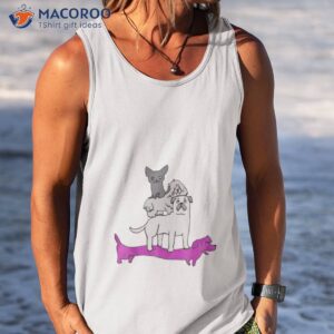 dog pile asexual pride shirt tank top