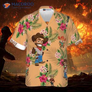 don t mess with a cowboy hawaiian shirt 3