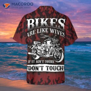 don t touch my motorbike hawaiian shirt 1