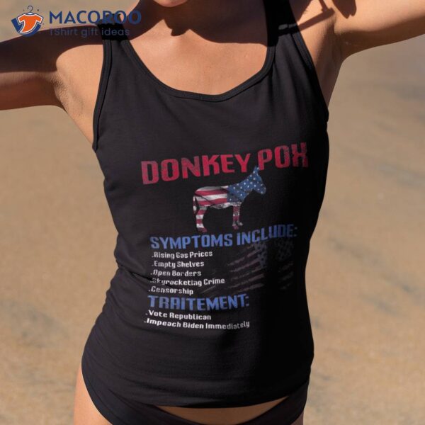 Donkey Pox The Disease Destroys America Donkeypox Retro Shirt