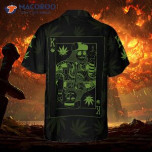 dope marijuana king card hawaiian style shirt 1