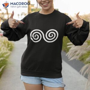 double spiral symbol shirt sweatshirt