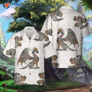 dragon colorful mandala hawaiian shirt silhouette shirt best gift for lovers 2