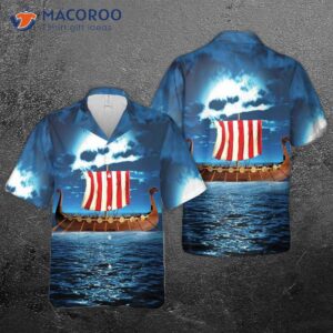 Drakkar Viking Longship Hawaiian Shirt
