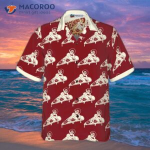 dreaming of a pizza printed hawaiian shirt for 2