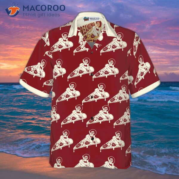 Dreaming Of A Pizza-printed Hawaiian Shirt For