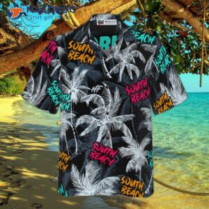 driftwood beach coconut tree seamless hawaiian shirt 3