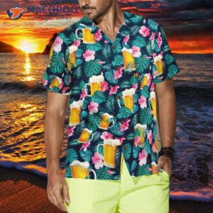 drink beer alcohol and tropical hawaiian shirts 3