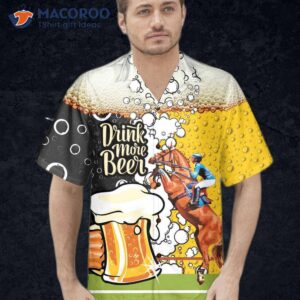 drink more beer and race horses with this hawaiian shirt featuring a mug pattern shirt is the best gift for lovers 4